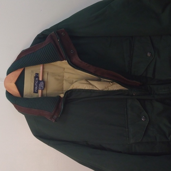 Nautica Other - Vintage Nautica Green XL Down Filled Aviator/Bomber Coat